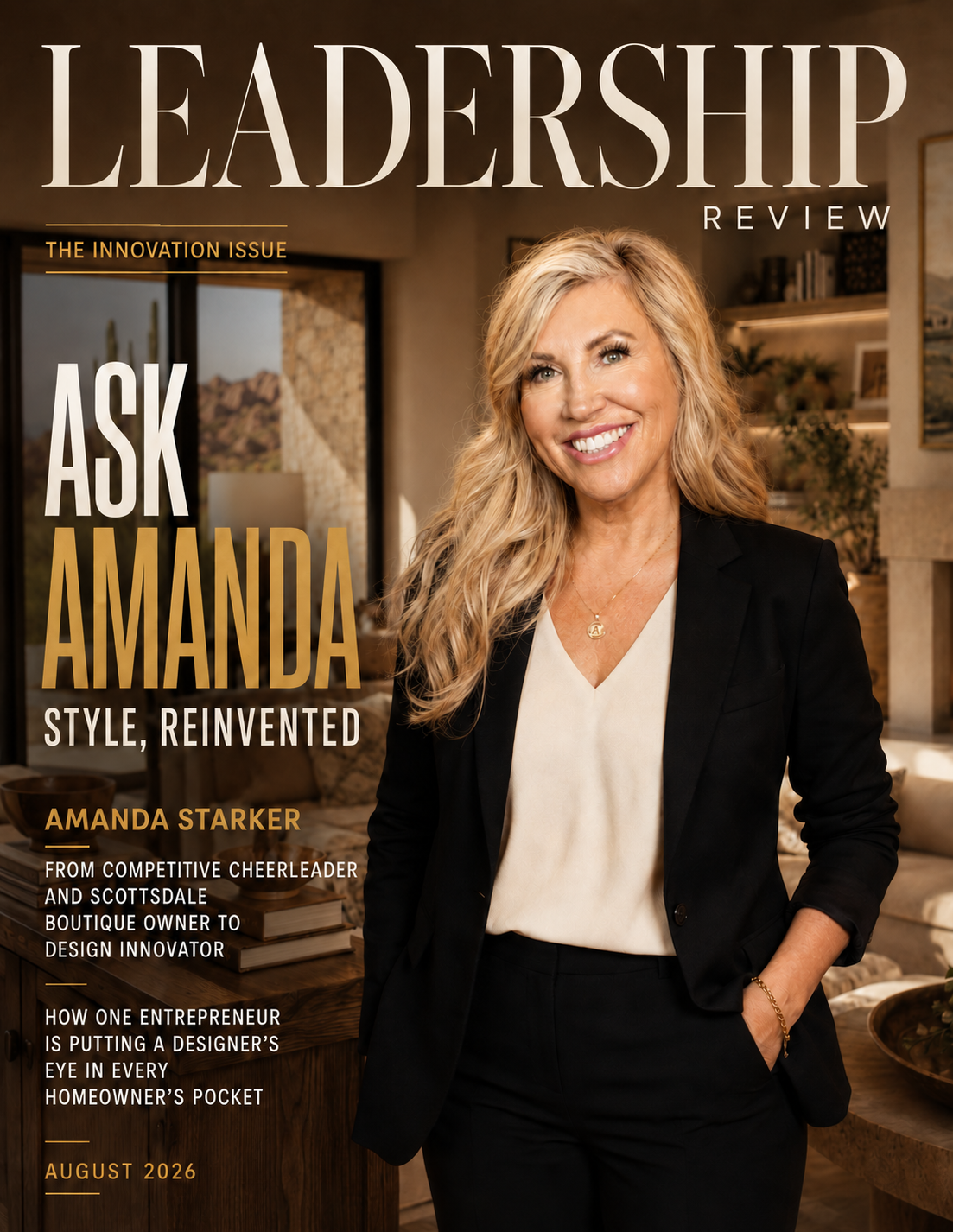 Editorial portrait of Amanda Starker, designer and stylist at Sort & Styled